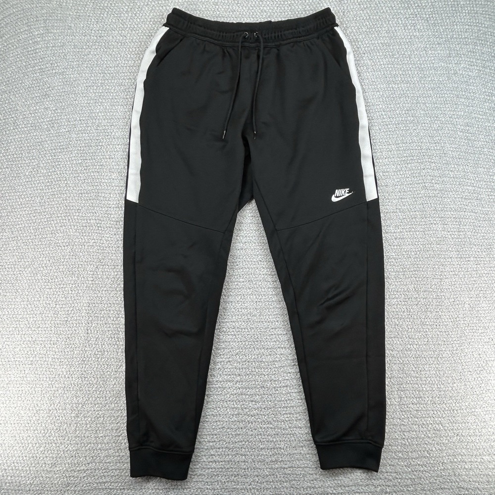 Nike NSW Tribute Track Pants Mens Large Black Cuffed Slim Tapered Deadstock